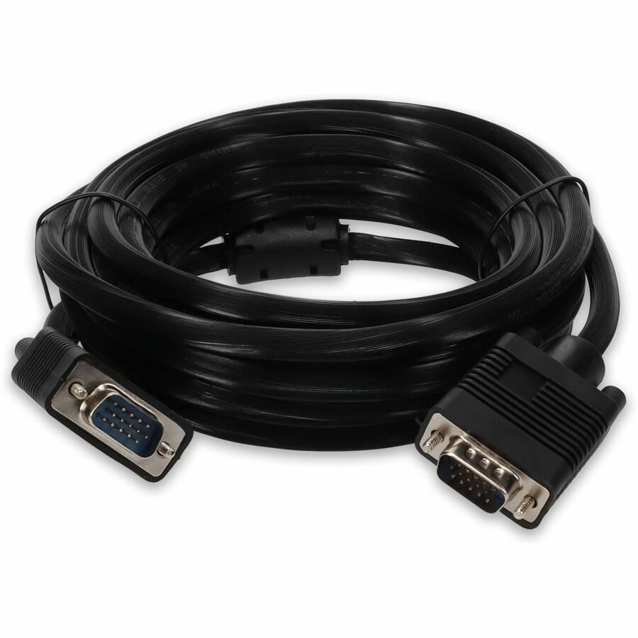 5PK 15ft VGA Male to VGA Male Black Cables For Resolution Up to 1920x1200 (WUXGA)