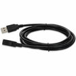 AddOn 5-Pack of 15ft USB 2.0 (A) Male to Female Black Cables