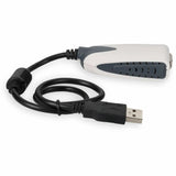 AddOn 5-Pack of USB 2.0 (A) Male to VGA Female Black Adapters