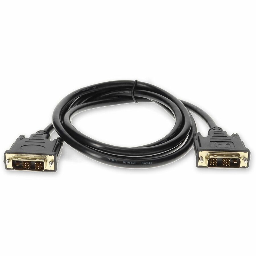 5PK 6ft DVI-D Single Link (18+1 pin) Male to DVI-D Single Link (18+1 pin) Male Black Cables For Resolution Up to 1920x1200 (WUXGA)