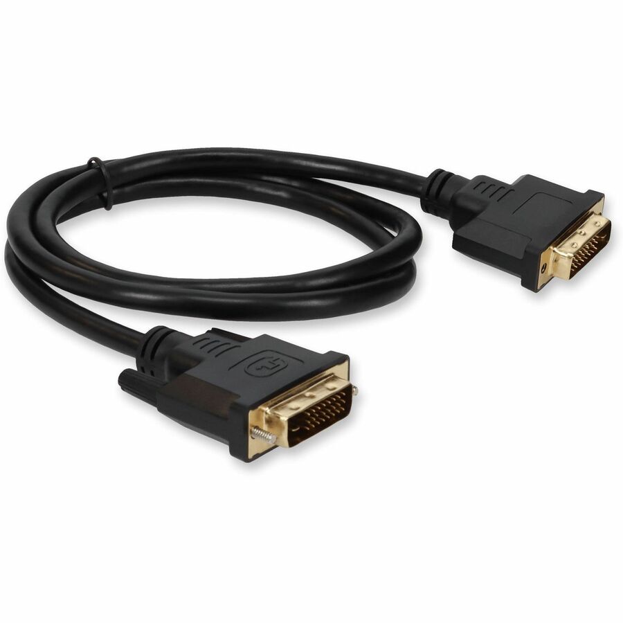5PK 6ft DVI-D Dual Link (24+1 pin) Male to DVI-D Dual Link (24+1 pin) Male Black Cables For Resolution Up to 2560x1600 (WQXGA)