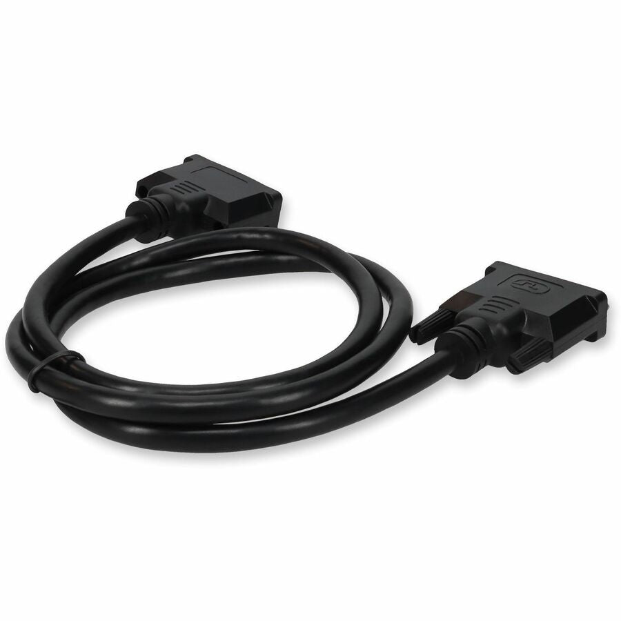 5PK 1ft DVI-D Dual Link (24+1 pin) Male to DVI-D Dual Link (24+1 pin) Male Black Cables For Resolution Up to 2560x1600 (WQXGA)