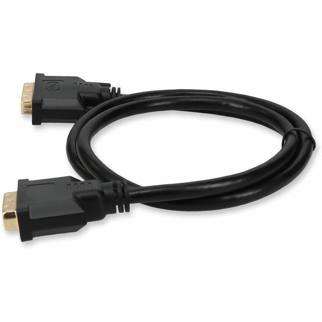 5PK 1ft DVI-D Dual Link (24+1 pin) Male to DVI-D Dual Link (24+1 pin) Male Black Cables For Resolution Up to 2560x1600 (WQXGA)