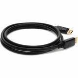 5PK 6ft DisplayPort 1.2 Male to DisplayPort 1.2 Male Black Cables For Resolution Up to 3840x2160 (4K UHD)