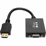Eaton Tripp Lite Series HDMI to VGA with Audio Converter Cable Adapter for Ultrabook/Laptop/Desktop PC, (M/F), 6-in. (15.24 cm), TAA