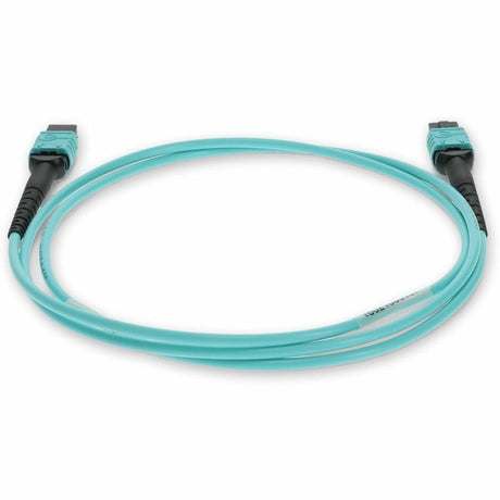 AddOn 3m MPO (Female) to MPO (Female) 12-Strand Aqua OM3 Straight Fiber OFNR (Riser-Rated) Patch Cable