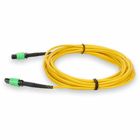 AddOn 3m MPO (Female) to MPO (Female) 12-Strand Yellow OS2 Crossover Fiber OFNR (Riser-Rated) Patch Cable