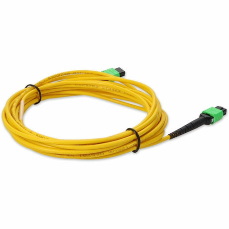 AddOn 3m MPO (Female) to MPO (Female) 12-Strand Yellow OS2 Straight Fiber OFNR (Riser-Rated) Patch Cable