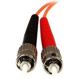 StarTech.com 3m Fiber Optic Cable - Multimode Duplex 50/125 - OFNP Plenum - LC/ST - OM2 - LC to ST Fiber Patch Cable