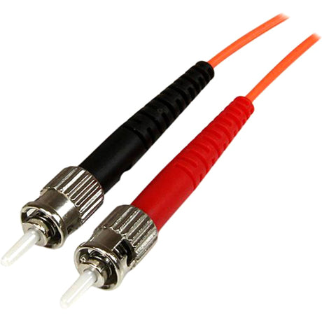 StarTech.com 3m Fiber Optic Cable - Multimode Duplex 50/125 - OFNP Plenum - LC/ST - OM2 - LC to ST Fiber Patch Cable