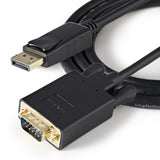 StarTech.com 3ft (1m) DisplayPort to VGA Cable, Active DisplayPort to VGA Adapter Cable, 1080p Video, DP to VGA Monitor Converter Cable