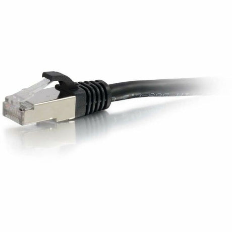 C2G-1ft Cat6 Snagless Shielded (STP) Network Patch Cable - Black