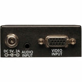 Eaton Tripp Lite Series 2-Port VGA over Cat5/6 Splitter/Extender, Box-Style Transmitter for Video/Audio, Up to 1000 ft. (305 m), TAA