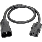 Eaton Tripp Lite Series PDU Power Cord, C13 to C14 - 13A, 250V, 16 AWG, 2 ft. (0.61 m), Black