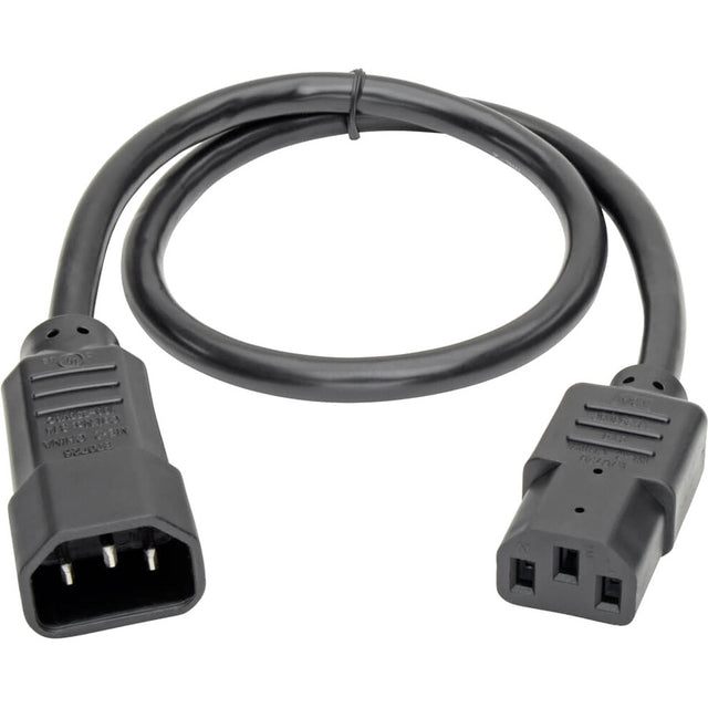 Eaton Tripp Lite Series PDU Power Cord, C13 to C14 - 13A, 250V, 16 AWG, 2 ft. (0.61 m), Black
