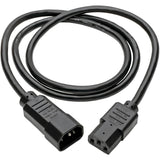 Eaton Tripp Lite Series PDU Power Cord, C13 to C14 - 10A, 250V, 18 AWG, 3 ft. (0.91 m), Black
