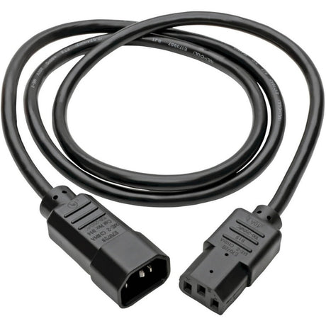 Eaton Tripp Lite Series PDU Power Cord, C13 to C14 - 10A, 250V, 18 AWG, 3 ft. (0.91 m), Black