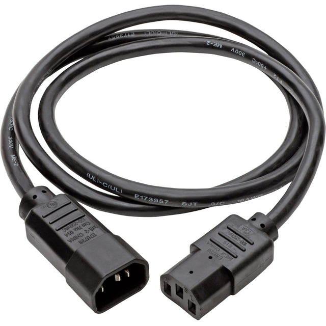 Eaton Tripp Lite Series PDU Power Cord, C13 to C14 - 13A, 250V, 16 AWG, 3 ft. (0.91 m), Black
