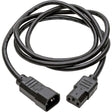 Eaton Tripp Lite Series PDU Power Cord, C13 to C14 - 13A, 250V, 16 AWG, 5 ft. (1.52 m), Black