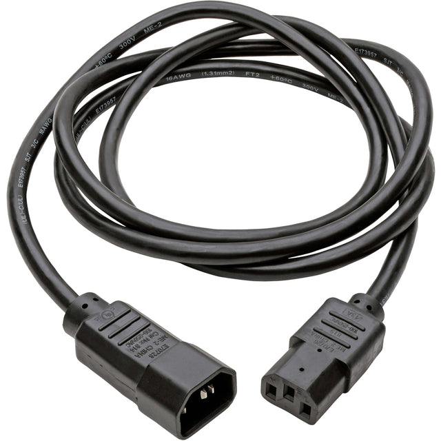 Eaton Tripp Lite Series PDU Power Cord, C13 to C14 - 13A, 250V, 16 AWG, 5 ft. (1.52 m), Black