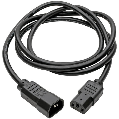 Eaton Tripp Lite Series PDU Power Cord, C13 to C14 - 10A, 250V, 18 AWG, 8 ft. (2.43 m), Black