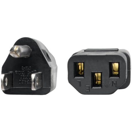 Eaton Tripp Lite Series Computer Power Cord, NEMA 5-15P to C13 - 10A, 125V, 18 AWG, 1 ft. (0.31 m), Black