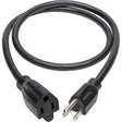 Eaton Tripp Lite Series Power Extension Cord, NEMA 5-15P to NEMA 5-15R - Heavy-Duty, 15A, 120V, 14 AWG, 3 ft. (0.91 m), Black