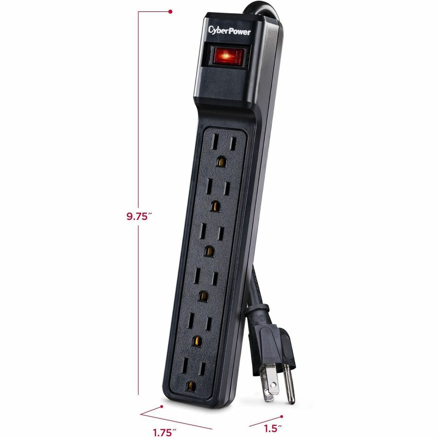 CyberPower CSB604 Essential 6 - Outlet Surge with 900 J