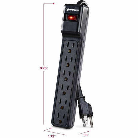 CyberPower CSB604 Essential 6 - Outlet Surge with 900 J