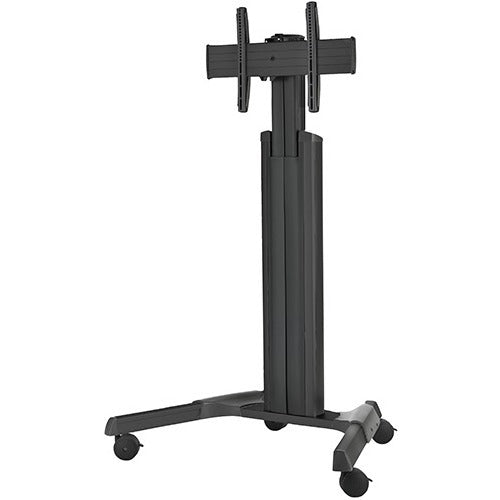 Chief Fusion Medium Height Adjustable Mobile Cart - For Displays 32-65" - Black