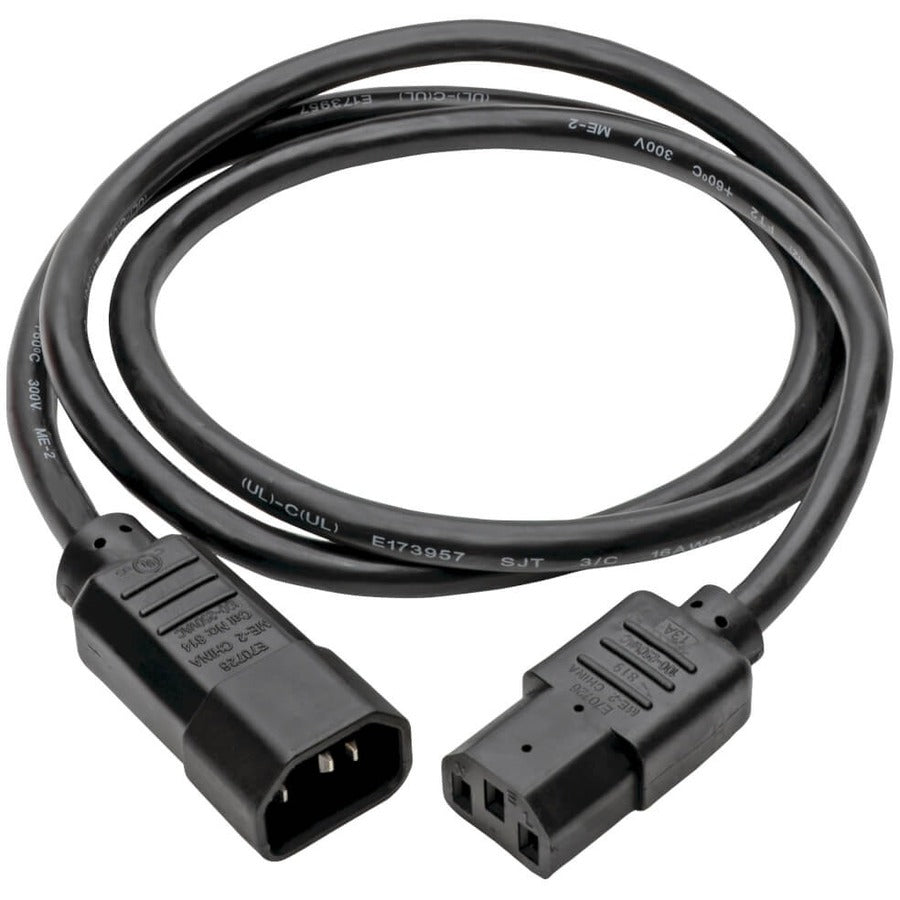 Eaton Tripp Lite Series PDU Power Cord, C13 to C14 - 13A, 250V, 16 AWG, 4 ft. (1.22 m), Black