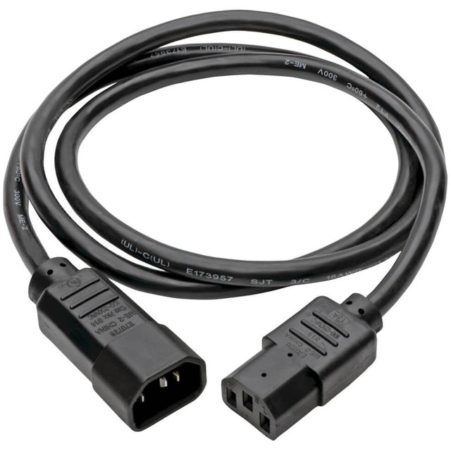 Eaton Tripp Lite Series PDU Power Cord, C13 to C14 - 13A, 250V, 16 AWG, 4 ft. (1.22 m), Black