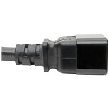 Eaton Tripp Lite Series Power Extension Cord, C19 to C20 - Heavy-Duty, 20A, 250V, 12 AWG, 2 ft. (0.61 m), Black, 6-Pack