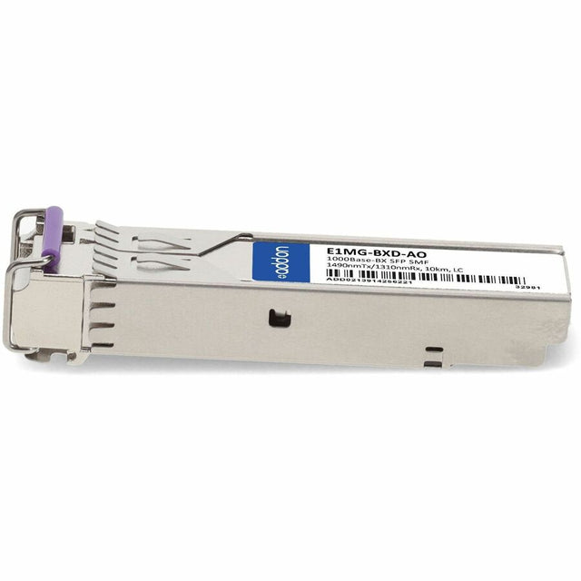 Brocade (Formerly) E1MG-BXD Compatible TAA Compliant 1000Base-BX SFP Transceiver (SMF, 1490nmTx/1310nmRx, 10km, LC)