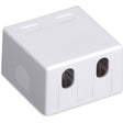 Black Box Value Line Surface-Mount Housing, 2-Port, White