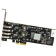 StarTech.com 4 Port PCI Express (PCIe) SuperSpeed USB 3.0 Card Adapter w/ 2 Dedicated 5Gbps Channels - UASP - SATA / LP4 Power