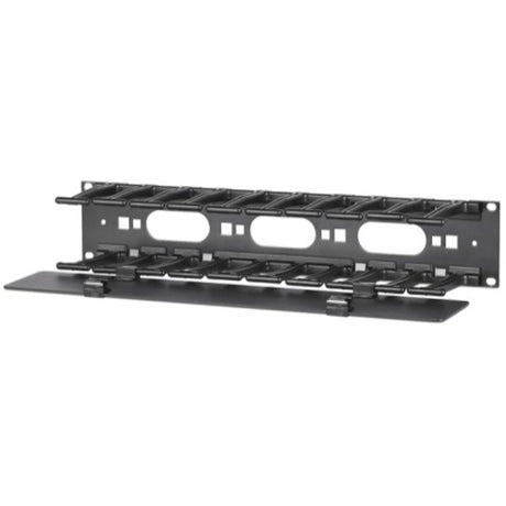 APC NetShelter Cable Management, Horizontal Cable Manager, 2U, Single Side with Cover, Black, 483 x 88 x 110 mm