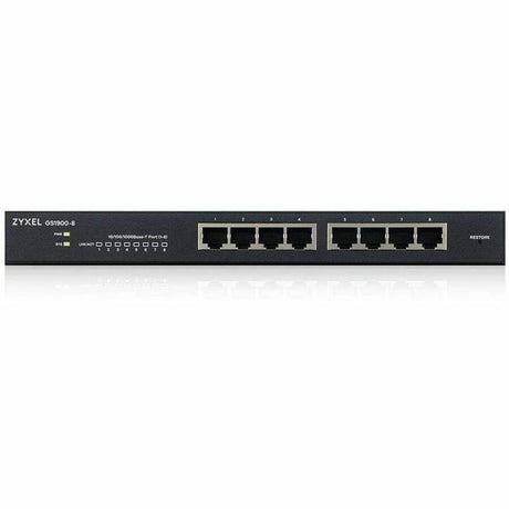 ZyXEL GS1900-8 Fanless 8 Port GbE L2 Web Managed Desktop Switch