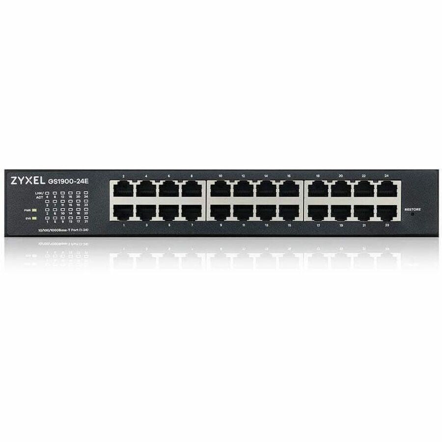 ZYXEL GS1900-24E 24-Port Gigabit Smart Managed Switch (Compact Design) | Fanless