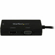 StarTech.com Mini DisplayPort Adapter - 3-in-1 - 1080p - Monitor Adapter - Mini DP to HDMI / VGA / DVI Adapter Hub