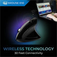 Adesso iMouse E10 2.4 GHz RF Wireless Vertical Ergonomic Mouse