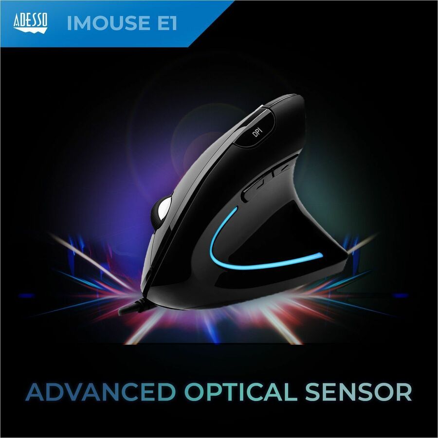 Adesso iMouse E1 Vertical Ergonomic Illuminated Mouse