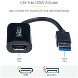 StarTech.com USB 3.0 to HDMI Adapter, USB to HDMI Monitor Converter for Windows, 1080P (no support for macOS/ChromeOS/Linux) - TAA