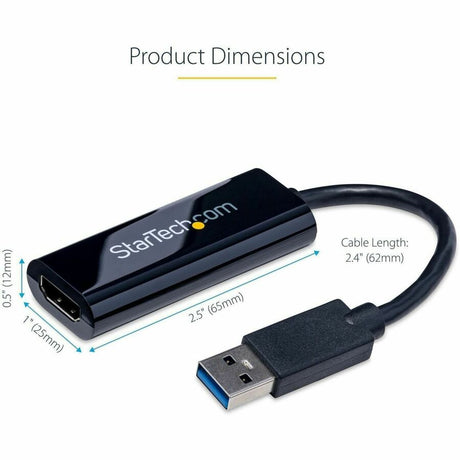 StarTech.com USB 3.0 to HDMI Adapter, USB to HDMI Monitor Converter for Windows, 1080P (no support for macOS/ChromeOS/Linux) - TAA
