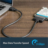 StarTech.com USB 3.0 to 2.5" SATA III Hard Drive Adapter Cable w/ UASP - SATA to USB 3.0 Converter for SSD / HDD