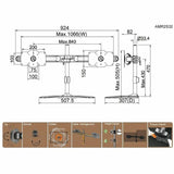DUAL MONITOR STAND MOUNT MNT