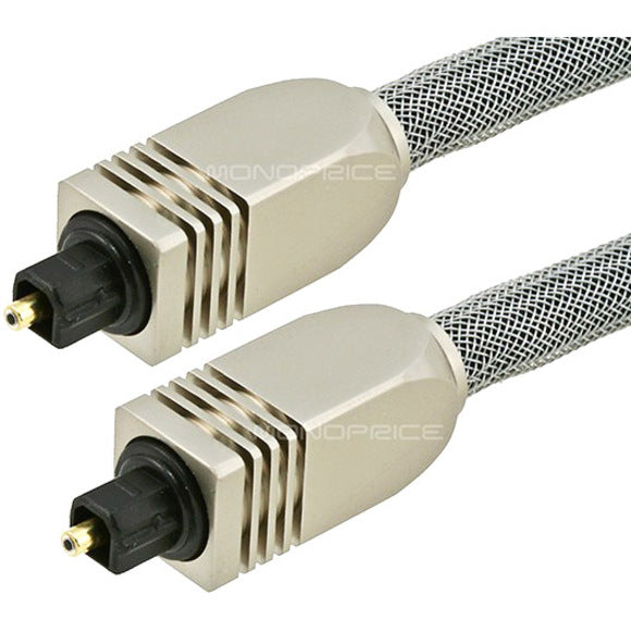 Monoprice 25ft Premium Optical Toslink Cable with Metal Fancy Connector