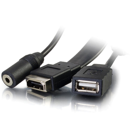 C2G HDMI, VGA, 3.5mm Audio and USB Pass Through Wall Plate - Single Gang