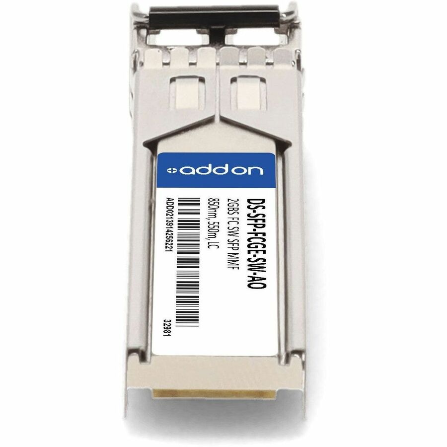 AddOn Cisco DS-SFP-FCGE-SW Compatible TAA Compliant 2GBase-SW Fibre Channel SFP Transceiver (MMF, 850nm, 550m, LC)