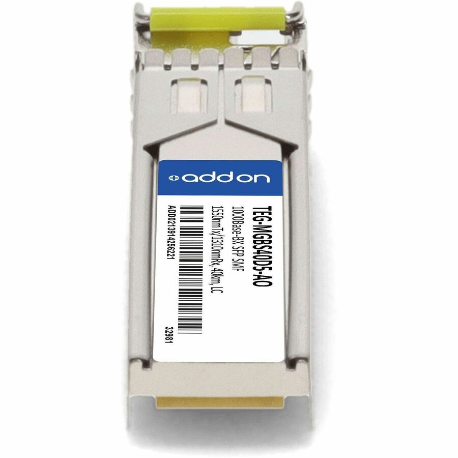 AddOn TRENDnet TEG-MGBS40D5 Compatible TAA Compliant 1000Base-BX SFP Transceiver (SMF, 1550nmTx/1310nmRx, 40km, LC)